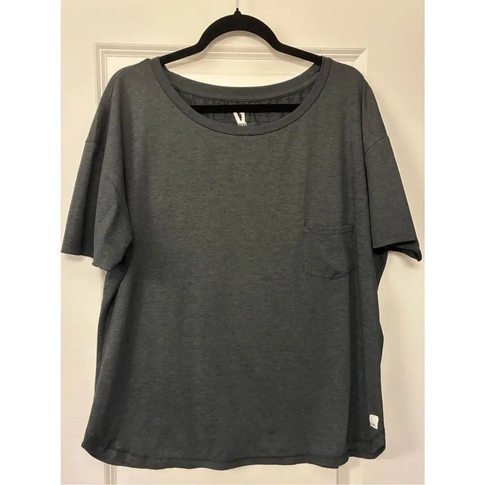 VUORI Athletic Pocket T-Shirt Gray Men's Size XL